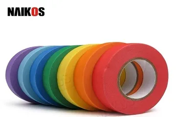 Cinta de enmascaramiento colorida para características